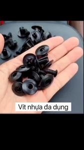 Bộ Vít Nở Nhựa Chuyên Dùng Cố Định Nội Thất Xe Ô Tô Xe Máy Size 6mm Gói Gồm 25 Bộ Tạo Liên Kết Chắc Chắn Thẩm Mĩ