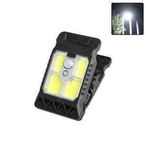 Outdoor Solar Light Clamp On Motion Sensor Lights Waterproof Work Light 3 Light Modes Camping Lamp Fence Walls Garage Led Lamps