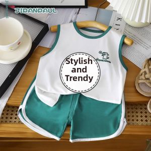 JIFANPAUL | Childrens Casual Sleeveless Vest Set Modal