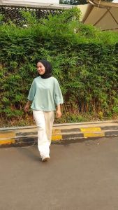 Milly Batwing Crop Oversize Wanita / Atasan XXL / Pakain Wanita Jumbo Big Size / Kaos Ukuran Besar