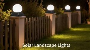 The Solar Post Light Solar Pillar Light Column Garden Solar Lamp Round Ball Cap 3 Color Remote Timer Dimmer IP65 2400mAh Battery