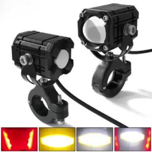 1PCS Paket Lampu Tembak Laser 5 Mode Plus Senja Universal Plus Saklar Lampu Tembak Sorot Led Lampu Tembak D2 Lampu Sorot Laser D2 2 Warna Hi Lo Demon Red Kedip 5 Mode