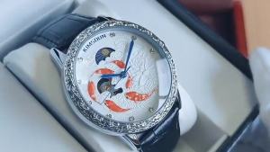 2022 Đồng Hồ Cơ Tự Động Nổi Koi Rỗng Mới Đồng Hồ Mặt Trăng Đồng Hồ Nam Chống Nước Đồng Hồ Đơn Giản