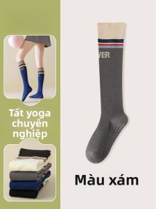 JINGCHI | Tất thể thao cao đến đầu gối chống trượt cho nữ tập yoga Pilates chạy bộ thể dục tất bó sát cho nữ tất bó bó sát