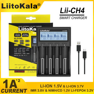 New LiitoKala LII-CH4 4-slot Battery Charger for 3.7V 18650 21700 26650 1.2V AA AAA NiMH 1.5V Lithium-ion battery