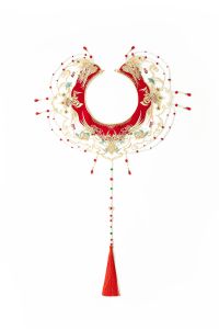 Red Embroidered Phoenix Wedding Dress for Engagement And Wedding Celebration New 2025 Style A-Line Silhouette Polyester Fabric