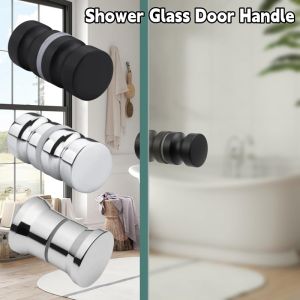 Stylish Shower Glass Door HandleSliding Shower Doors KnobDouble Sided Pull Hardware Replacement Parts for Bathroom Glass Doors