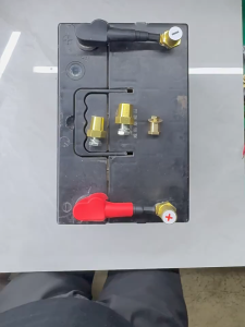 1 Pasang Tembaga Murni Terminal Baterai Aki Mobil Tahan Lama Terminal Kepala Aki Mobil Kuningan Masa Pakai Lebih Lama