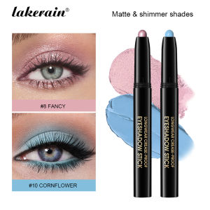 10 Colors Longwear Crease-proof Eyeshadow Pencil Stick Lasting Glitter Shimmer Matte Eye Shadow Highlighter Pen Eyes Makeup Too