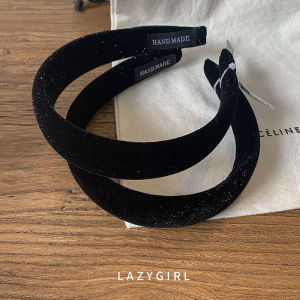 Fashionable Velvet Hairband: Stylish Star Print & High Hairline Outdoors Accessory