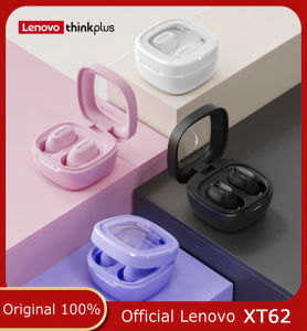 Original Lenovo XT62 Bluetooth 5.3 Wireless Headphones with Low Delay Sports Headphones and Microphone for HD Call Compatibility with Xiaomi Huawei Samsung OPPO Vivo iPhone