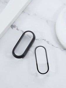 2in1 Case + Glass Film for Xiaomi Mi Band 9 Full Coverage Protective Cover Miband9 band 9 NFC Tempered Glass Screen Protector Cover Mi Band 8 7 Hard PC Bumper Overall Protective Case