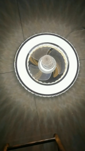 Crystal ceiling fan light eye protection LED light crystal production with 6-speed high wind speed