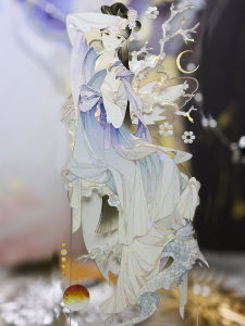 Lapda Ancient Fairy Character Guka Sticker Tape Flowing Hemp Paper Album Decorative Tape Dragon Girl Seabed Map Design