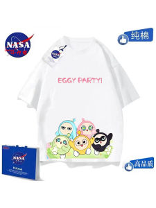 Áo Thun Cotton NASA Tay Ngắn Cổ Tròn Mùa Hè Cho Bé Trai Và Bé Gái Phong Cách Mới Thời Trang Trẻ Em Trung Niên Và Lớn