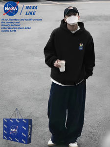 Áo Nỉ Trùm Đầu Lông Cáo Bạc Phong Cách Mỹ Cổ Điển Dành Cho Nam Mùa Thu Đông Dày Dặn Rộng Rãi Cho Cặp Đôi Áo Khoác Ngoài Thường Ngày