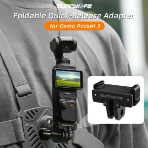 Sunnylife Foldable Mount Adapter for DJI Osmo Pocket 3 Aluminum Alloy Quick Release Mount for DJI Pocket 3 Accessories