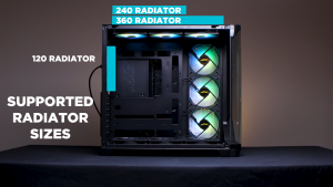 Armaggeddon AQUARON X CURVE GIGA ATX Fish Tank Design Gaming PC Case With Dual Chamber | Tempered Glass