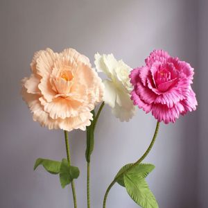 1pc Silk PE Foam Rose 80cm Artificial Rose Branch Background Fake Flowers Simulation