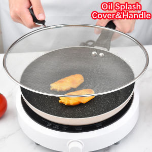 Saringan Anti Percikan Minyak Goreng 29cm Penutup Oli Baja Tahan Karat