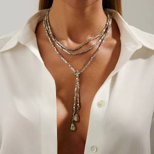 Dây Chuyền Hạt CCB Không Đều Kiểu Boho Dài Dành Cho Nữ 4 Kiểu Dáng Dây Chuyền Xương Quai Xanh Hình Chữ Y Phong Cách Hip Hop Gợi Cảm Sáng Tạo Thanh Lịch Cổ Điển Mặt Dây Chuyền Hình Học