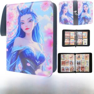 Ezhuang2 Card Album Storage Book Leather Zipper Loose Page Collection Album Official Authentic Cartoon Anime Stationery