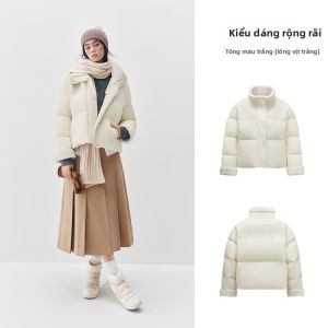 Semir | Áo Khoác Nữ Dày Oversized Fleece Panel Cho Mùa Đông