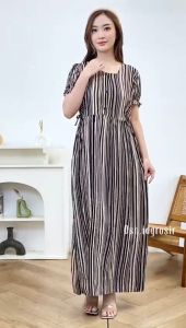 DASTER PANJANG SEMATA KAKI TALI SAMPING BUMIL BUSUI | DRESS CHERRY DRESS