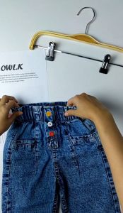 Celana Jeans Anak Cewek Snow Wash 2 sampai 5 tahun Model Terbaru Bahan Denim Tebal