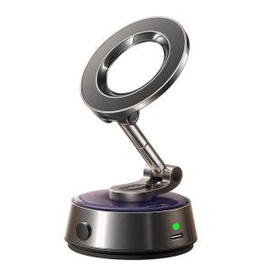 LISEN l Continuous Adsorption Magnetic Induction Vacuum Suction Car Phone Holder