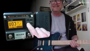 MOOER แป้นเหยียบกีตาร์ GE100 Multi Guitar Effects ตัวประมวลผลเอฟเฟกต์แบบมัลติเอฟเฟกต์พร้อมการบันทึกวนซ้ำเวลาสูงสุด180วินาที8เอฟเฟกต์โมดูล40จังหวะกลอง