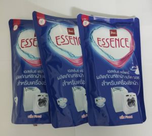 essence ผลิตภัณฑ์ซักผ้าเอสเซ้นซ์ (สำหรับเครื่องซักผ้า)ถุง700mlx3ถุง พัฒนาขึ้นโดยเฉพาะสำหรับเครื่องซักผ้าทั้งฝาบนและฝาหน้าหอมๆแพคเก็ตใหม่ล่าสุด!!!