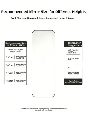 SAMEDREAM | Wall-Mounted Large Dressing Mirror customized