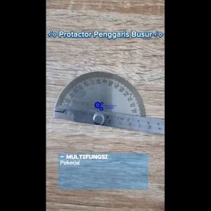 Protractor Penggaris Busur Derajat Measuring 14.5cm 180 Degree - PR180 - Silver