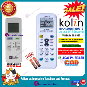 Remote for KOLIN AIRCON Remote Universal [**Mag Basa B4 Umorder**] KOLIN AIRCON WINDOW TYPE AC Remote NON-INVERTER or FULL DC INVERTER KOLIN Aircon Remote KAG-100WCINV alluremarketplace2ND
