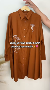 Tunik Jumbo Wanita LD 140 CM Model Bordir Kekinian Fit To 5XL