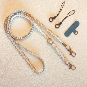 Adjustable Outdoor Phone Strap Clip-On Crossbody Lanyard for Mobile Phones Long Anti-Lost Telephone Rope Alloy Material