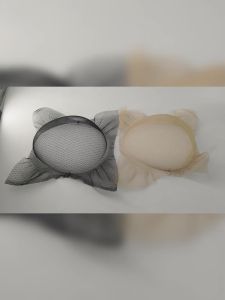 5pcs Half Wig Caps Parallelogram Net for Hand Knotting & Cover Hair Pieces Breathable Mesh Base