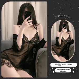 Elegant Lace Strap Summer Pajamas 2-Piece Set