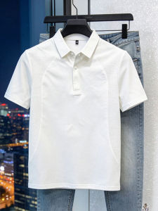 Breathable Quick-Drying Thin Ice Silk Short Sleeve T-Shirt for Men Summer Business Casual