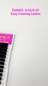TDANCE Easy Fan Eyelash Extension Individual Natural Lashes Easy Blooming Austomatic Flowering Faux Mink Volume False Lashes