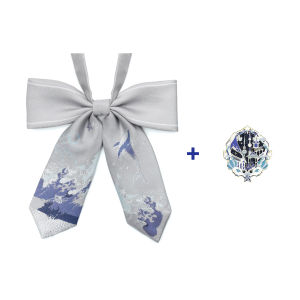 Poof Ding Bear Original JKDK Tie Casual Polyester Tie with Arrow Pattern for Men Women Couples Small Accessory