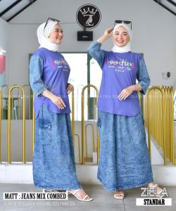 ONE SET ROK KARGO JEANS ORY ZIELA/SETROK JEANS MIX COMBED/ZIELA SETROK JEANS MIX COMBED