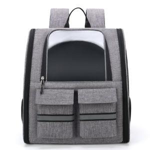 Summer Portable Large Capacity Ventilated Pet Backpack with Trolley