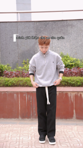 Quần jean quần bò ống rộng bigsize nam nữ SUN 09 màu ĐEN cạp chun mặc thoải mái theo phong cách hàn quốc