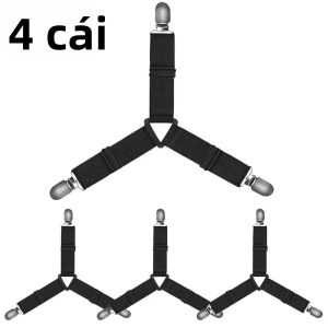 Bộ 8/4 Kẹp Giữ Ga Trải Giường Có Thể Điều Chỉnh Dây Buộc Vải Giữ Ga Trải Giường Chăn & Mền Dụng Cụ Tổ Chức Giường Kẹp Đa Năng