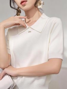 QINGNAER | Sweet Casual Slim Large Size Knit T-shirt