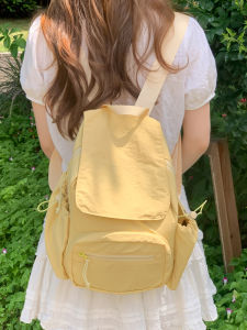 กระเป๋าเป้สะพายหลังนักเรียนวิทยาลัยฤดูร้อน 2025 กระเป๋าเดินทางขนาดเล็กแบบลำลองสำหรับผู้หญิง ความจุขนาดใหญ่ กระเป๋าเป้สะพายหลังสำหรับเดินทางระยะสั้น