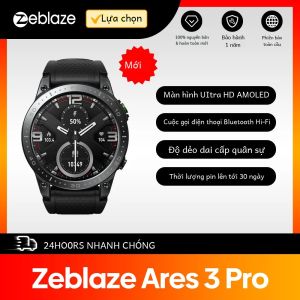 Đồng Hồ Thông Minh Zeblaze Ares 3 Pro 2023 Màn Hình AMOLED Ultra HD Gọi Thoại Hơn 100 Chế Độ Thể Thao Theo Dõi Sức Khỏe 24H Theo Dõi Nhịp Tim Cho Người Lớn