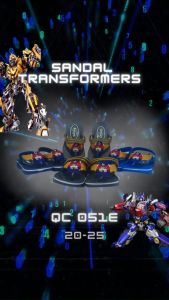 Sandal Anak Bergambar Sayap Robot Wawoye